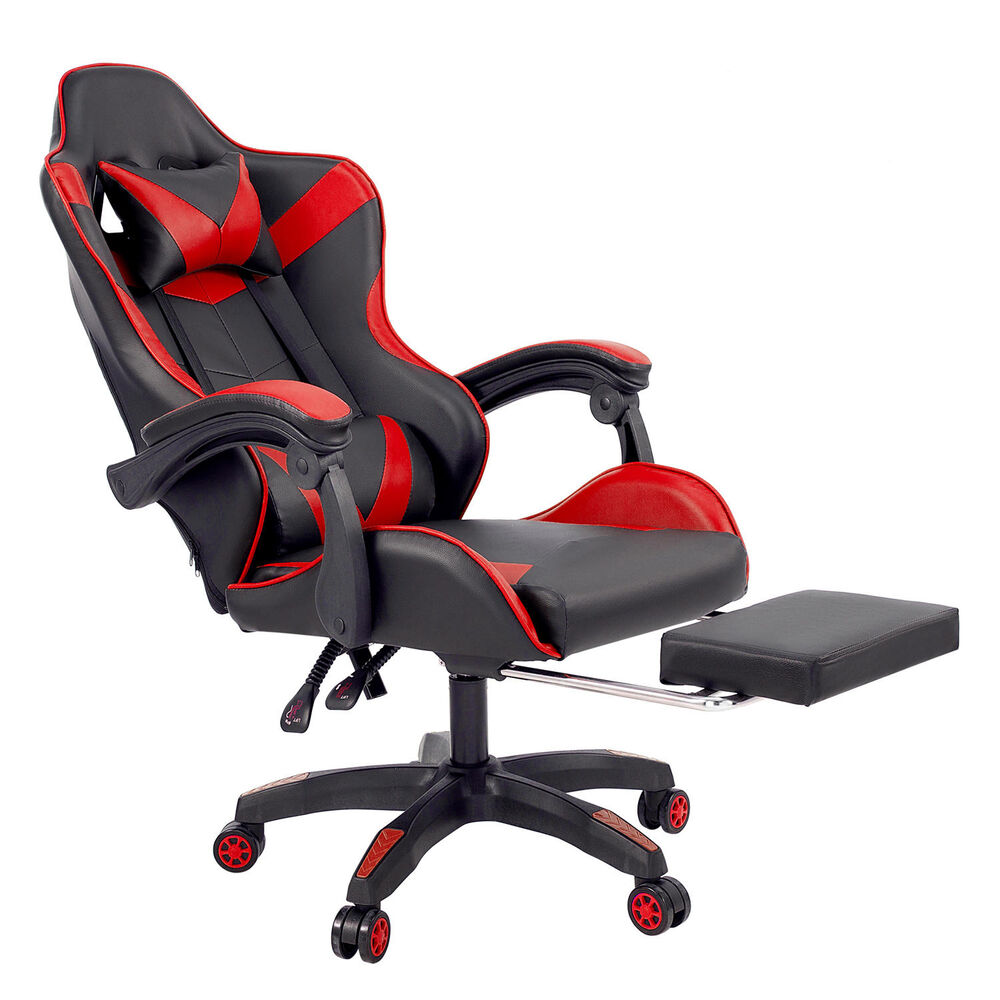 Silla Gamer Oficina Ajustable Y Reclinable Roja image number 2.0