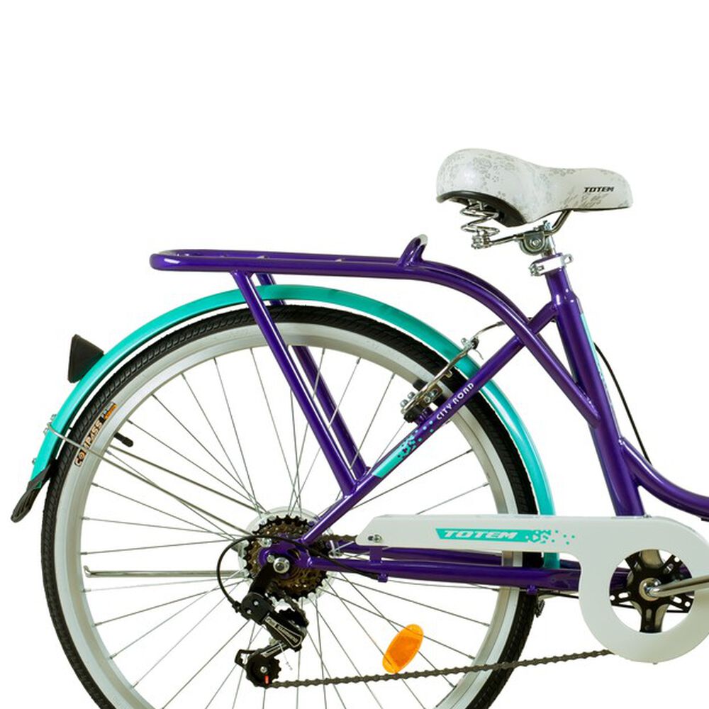 Bicicleta Totem City Dama Aro 26 Morado Turquesa image number 2.0