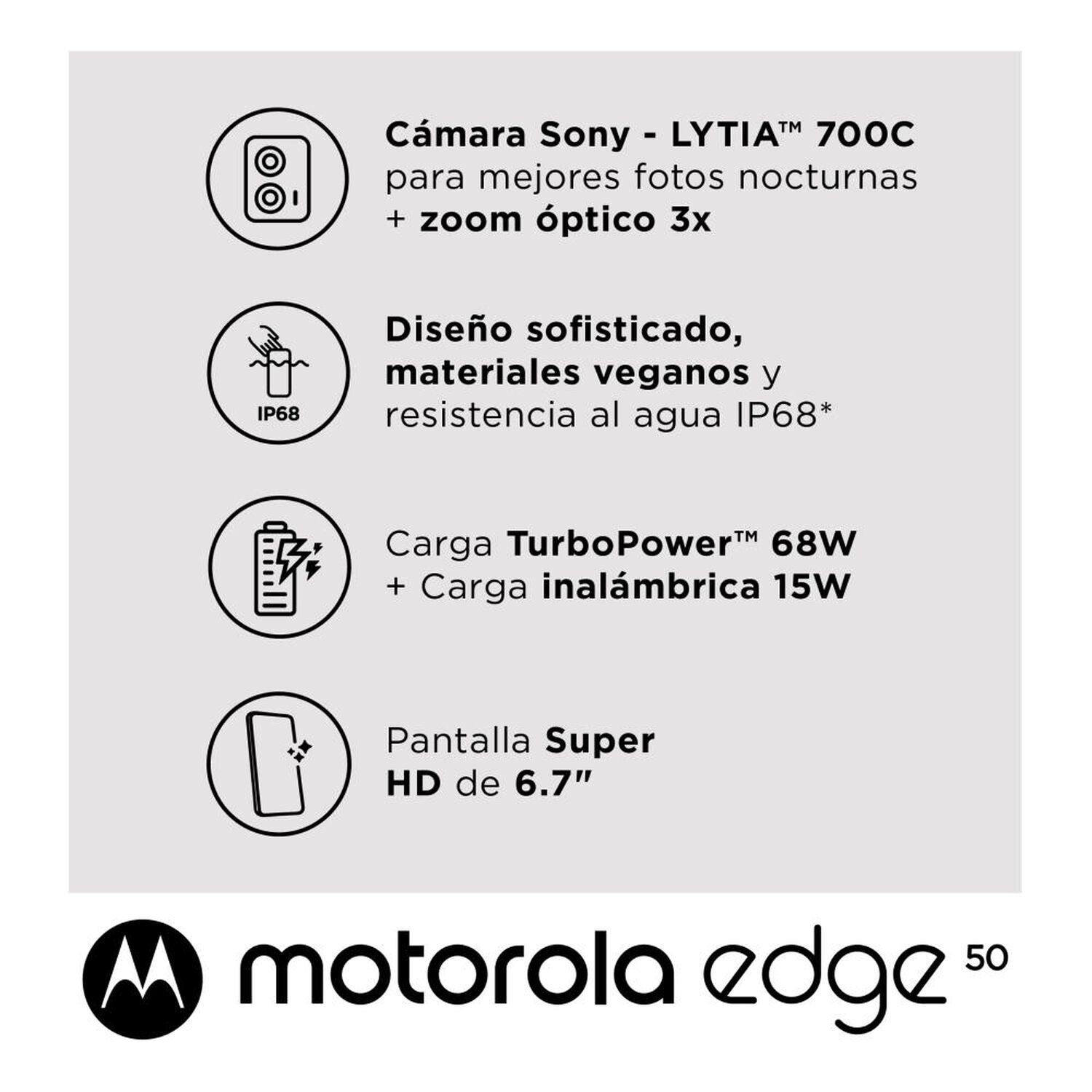 Smartphone Motorola Edge 50 / 5G / 256 GB / Green / Liberado image number 1.0