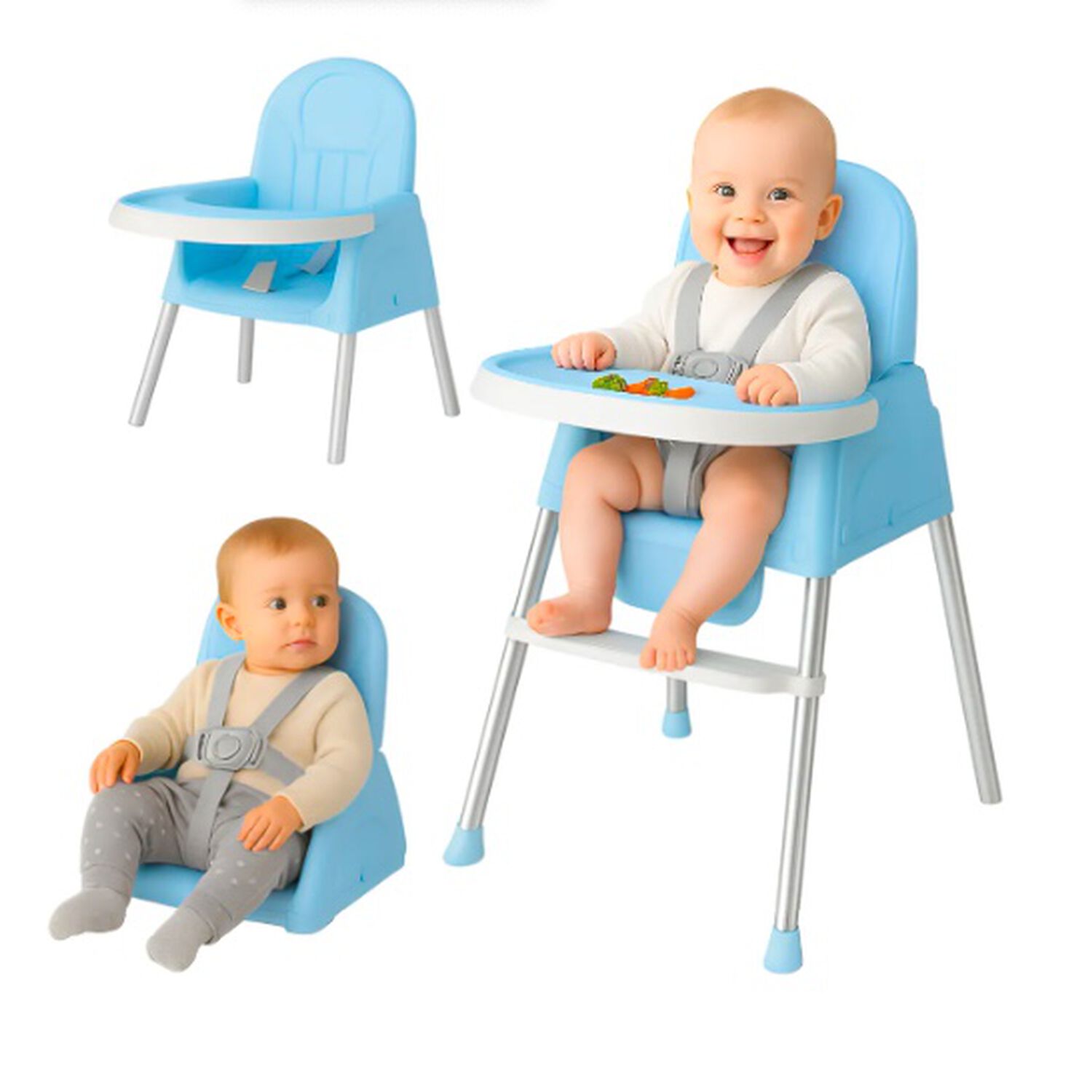 Silla De Comer 3 En 1 Azul image number 0.0