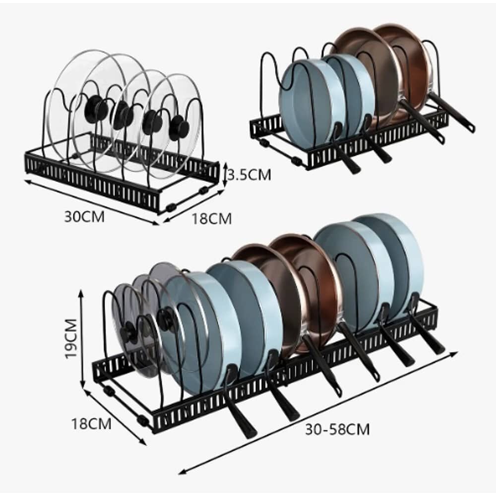 Rack Organizador De Ollas Expandible Menaje Tablas Tapas image number 1.0
