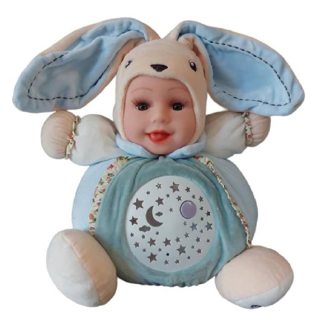 Muñeca Espanta Cuco Proyector Musical Bebe Con Gorro Animal image number 1.0