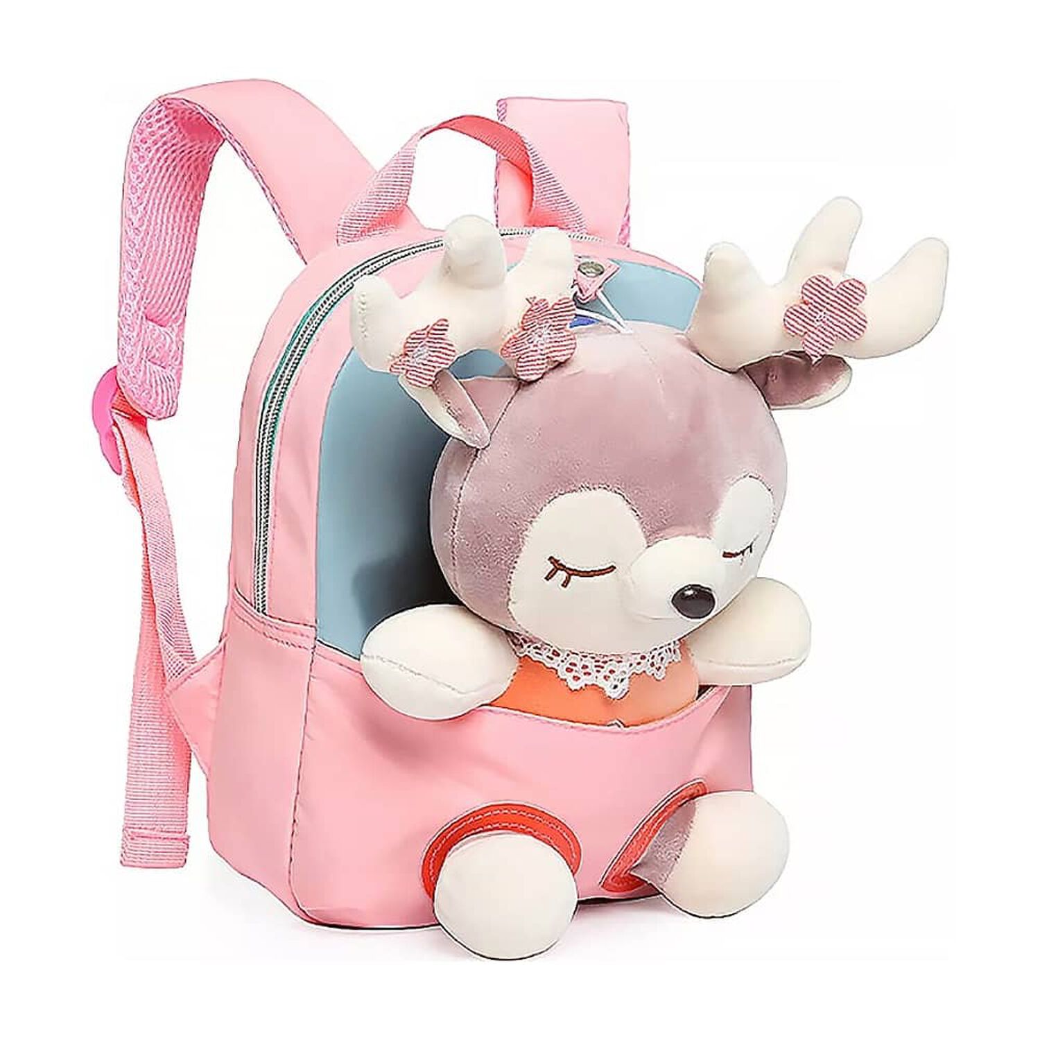 Bonita Mochila Escolar Para Ni&ntilde;os Bichos Simp&aacute;ticos image number 0.0