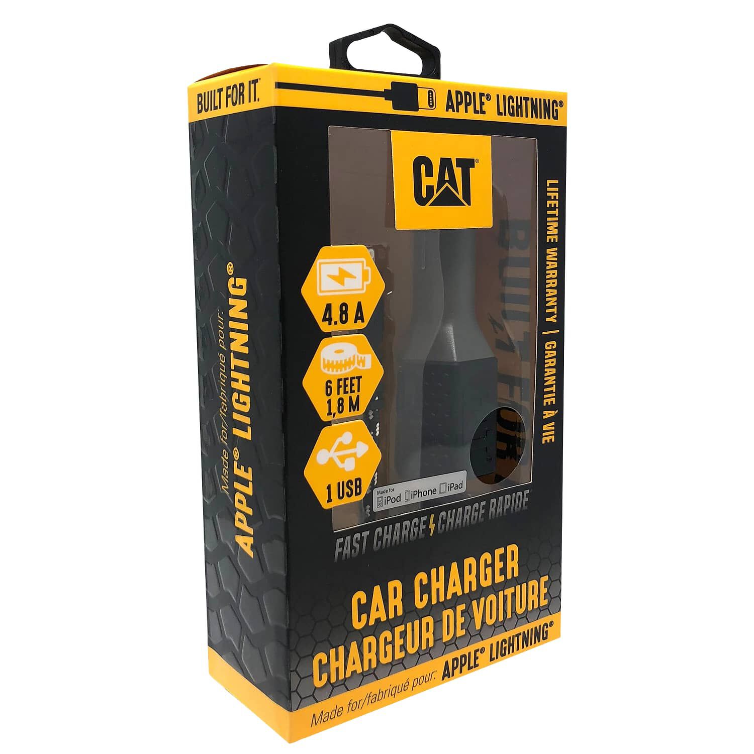 Cargador Para Auto Cat Simple Apple Lightning 4.8a image number 0.0
