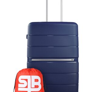 Maleta Mediana Xpos Azul + Morral De Regalo Swiss Bag