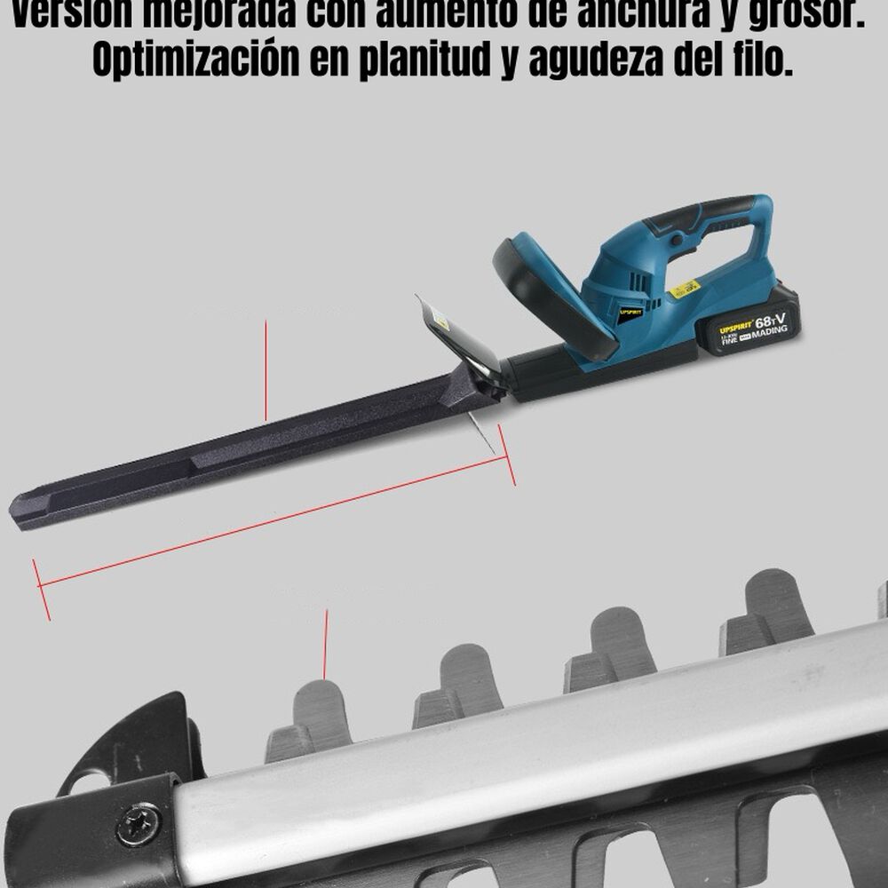 Cortasetos Eléctrico Inalámbrico 18" 800w Con 2 Baterías F03 image number 7.0