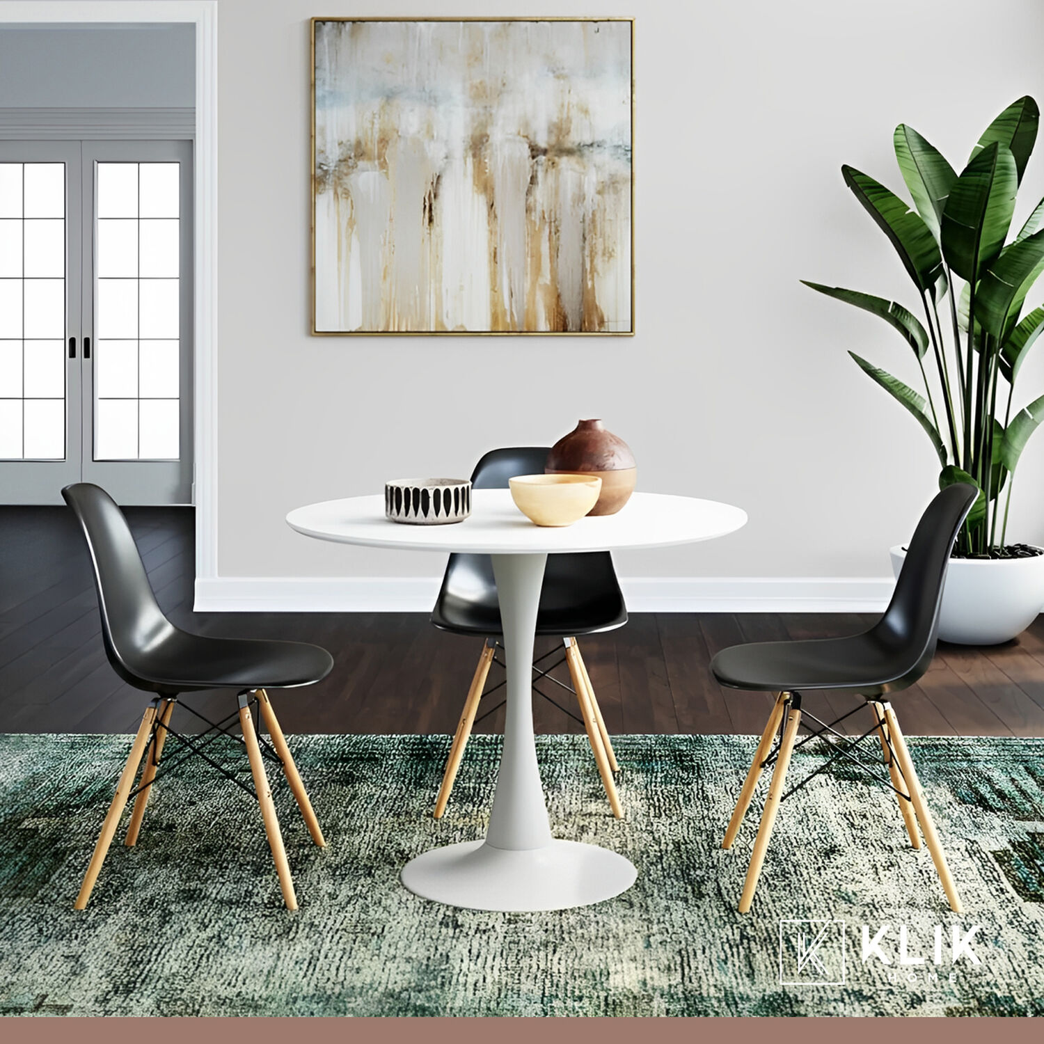 Mesa De Comedor Tulip 80cm - Blanca image number 1.0