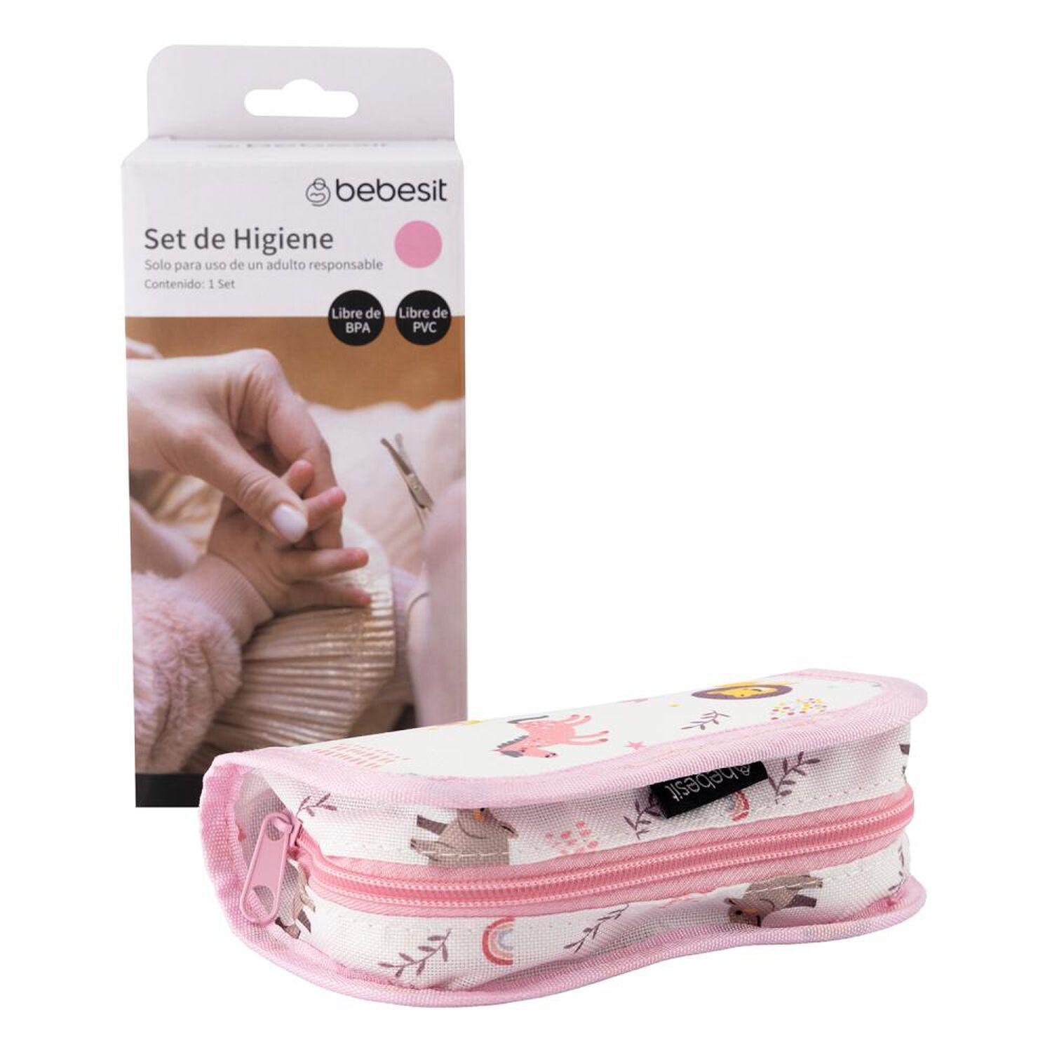 Set Higiene Cuidados Bebesit Bebe Reci&eacute;n Nacido Rosado image number 3.0