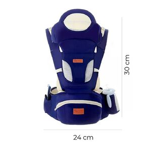 Portabebes Ergonomico Con Soporte Y Bolso Azul