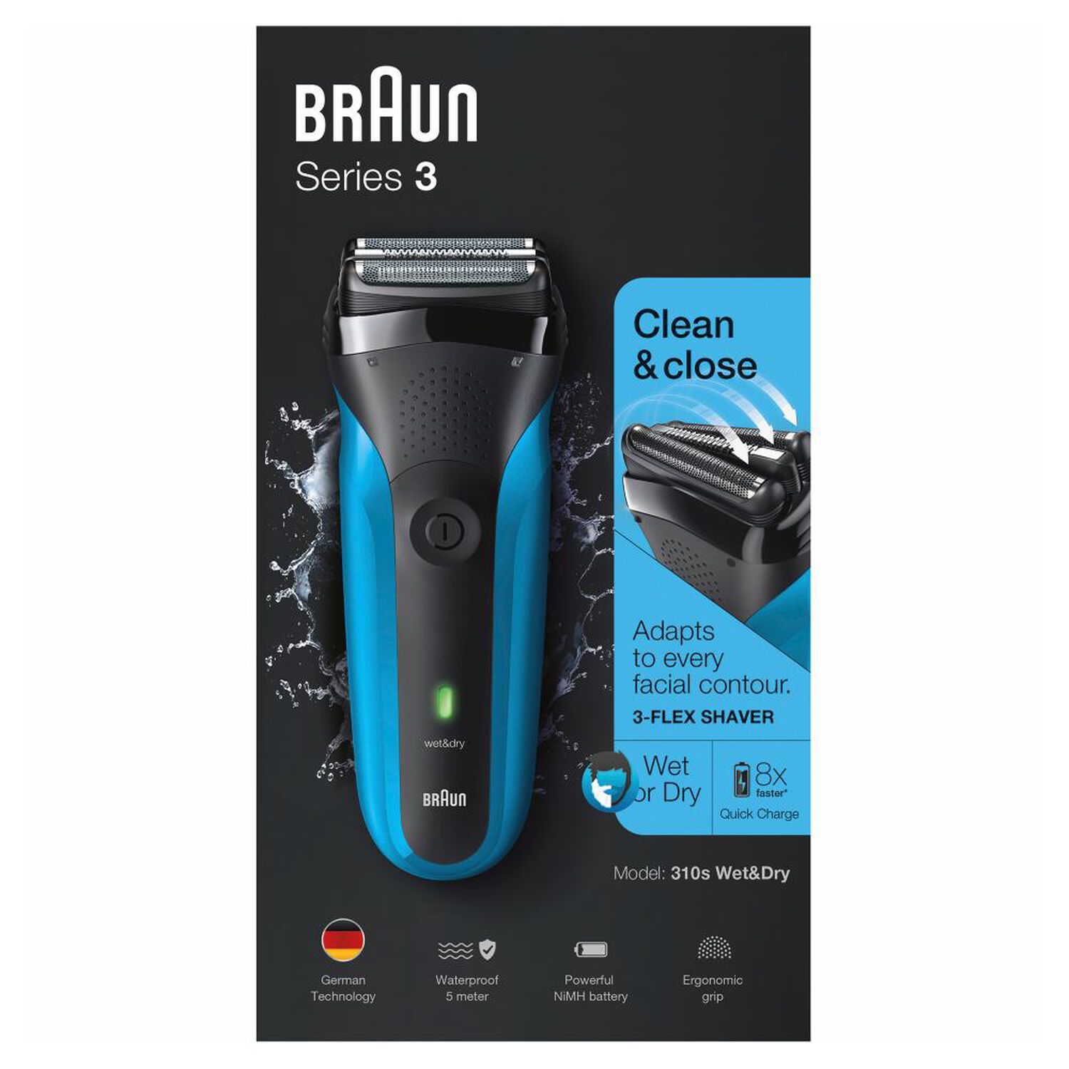 M&aacute;quina De Afeitar Braun 310S image number 2.0