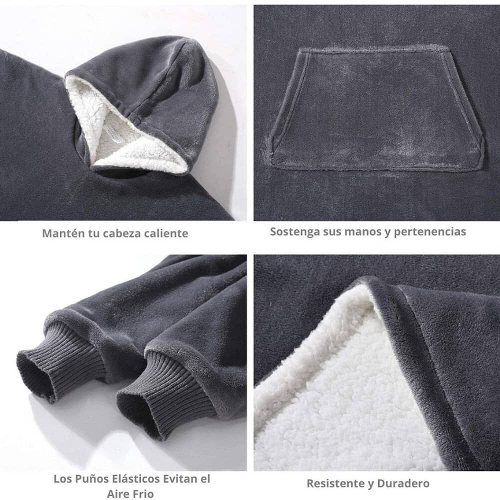 Poleron Frazada Con Capucha Chiporro De Polar image number 4.0