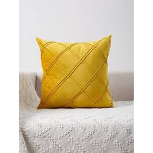 Set De 2 Cojines De Terciopelo Doble Pliegue