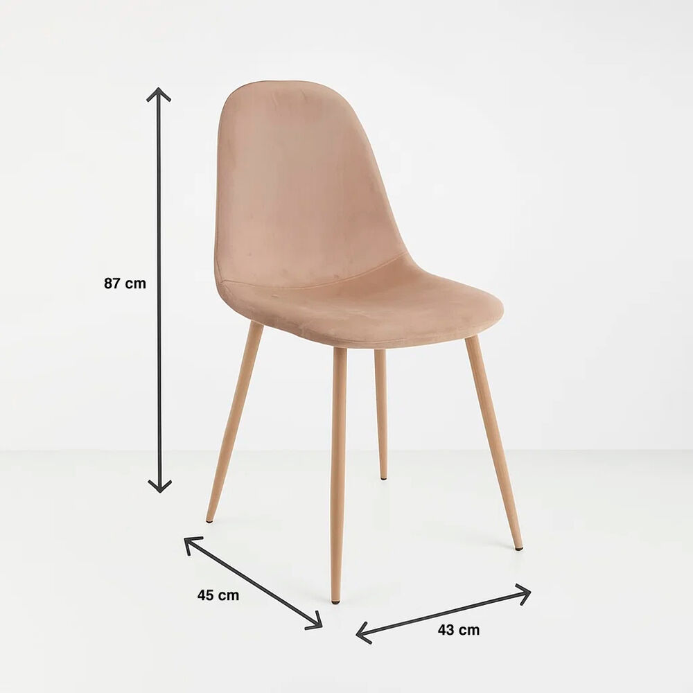 Silla Spoon Velvet - Beige image number 3.0