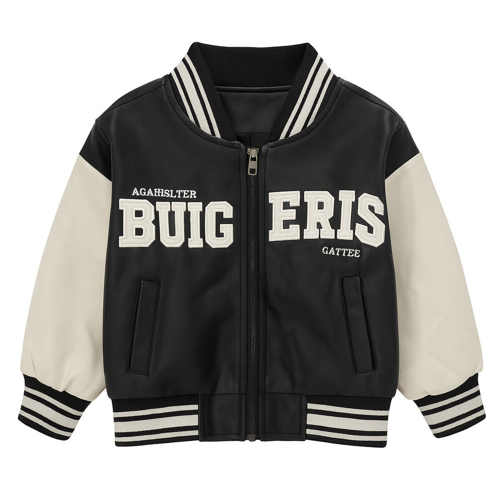 Chaqueta Bomber Ni&ntilde;o Ecocuero Italy Infantil image number 1.0