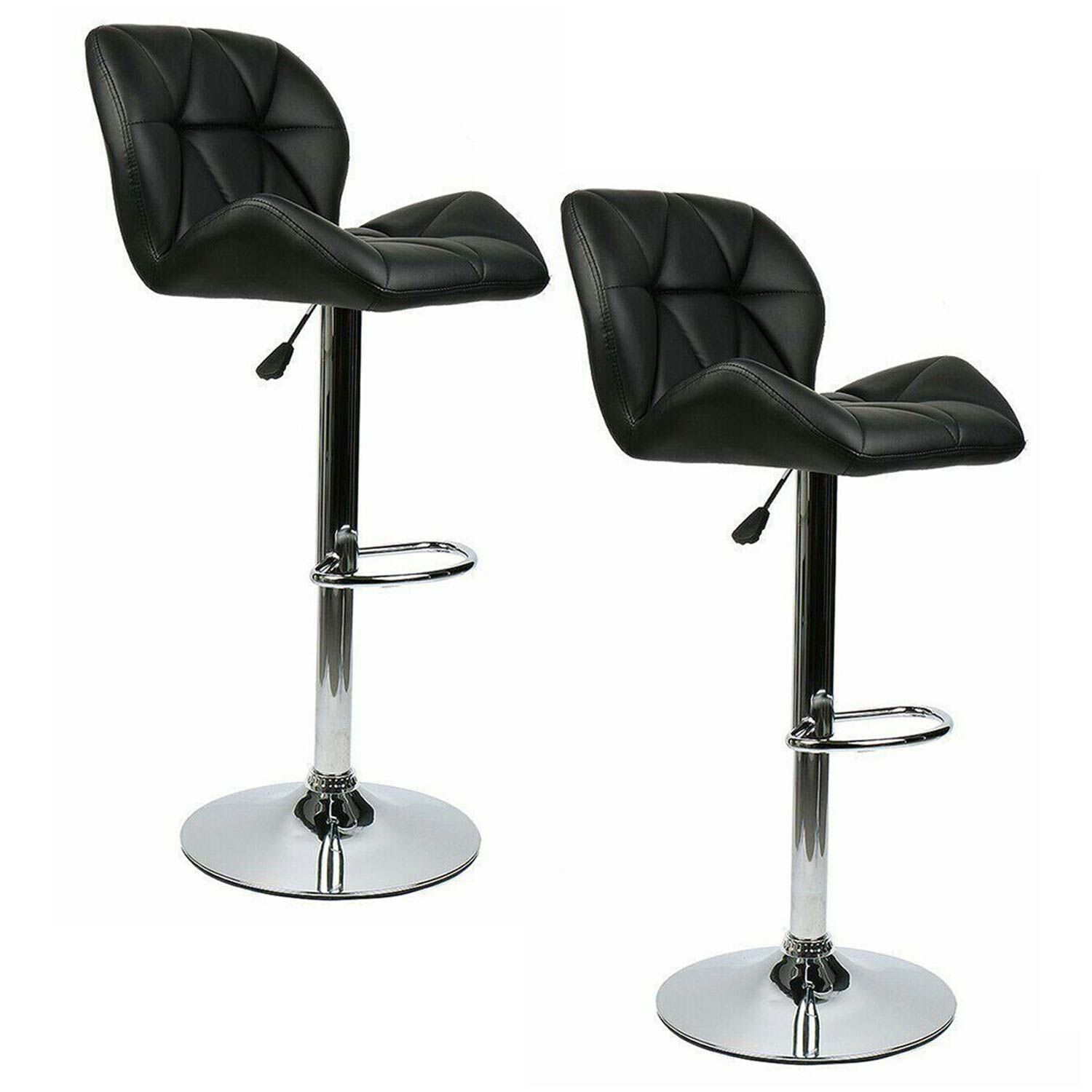 Pack 2 Silla Alta Bar Acolchada Negro image number 0.0