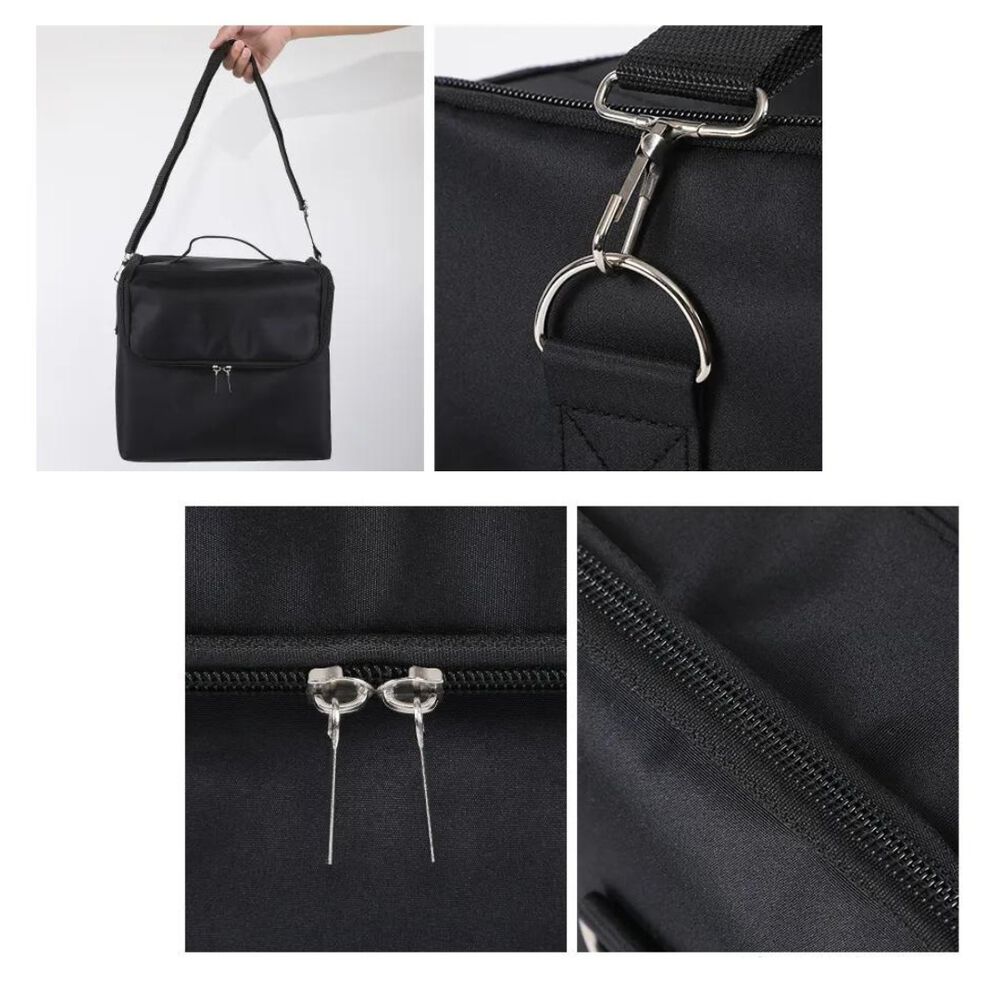 Bolso De Viaje Organizador De Cosméticos Maquillaje Negro image number 3.0