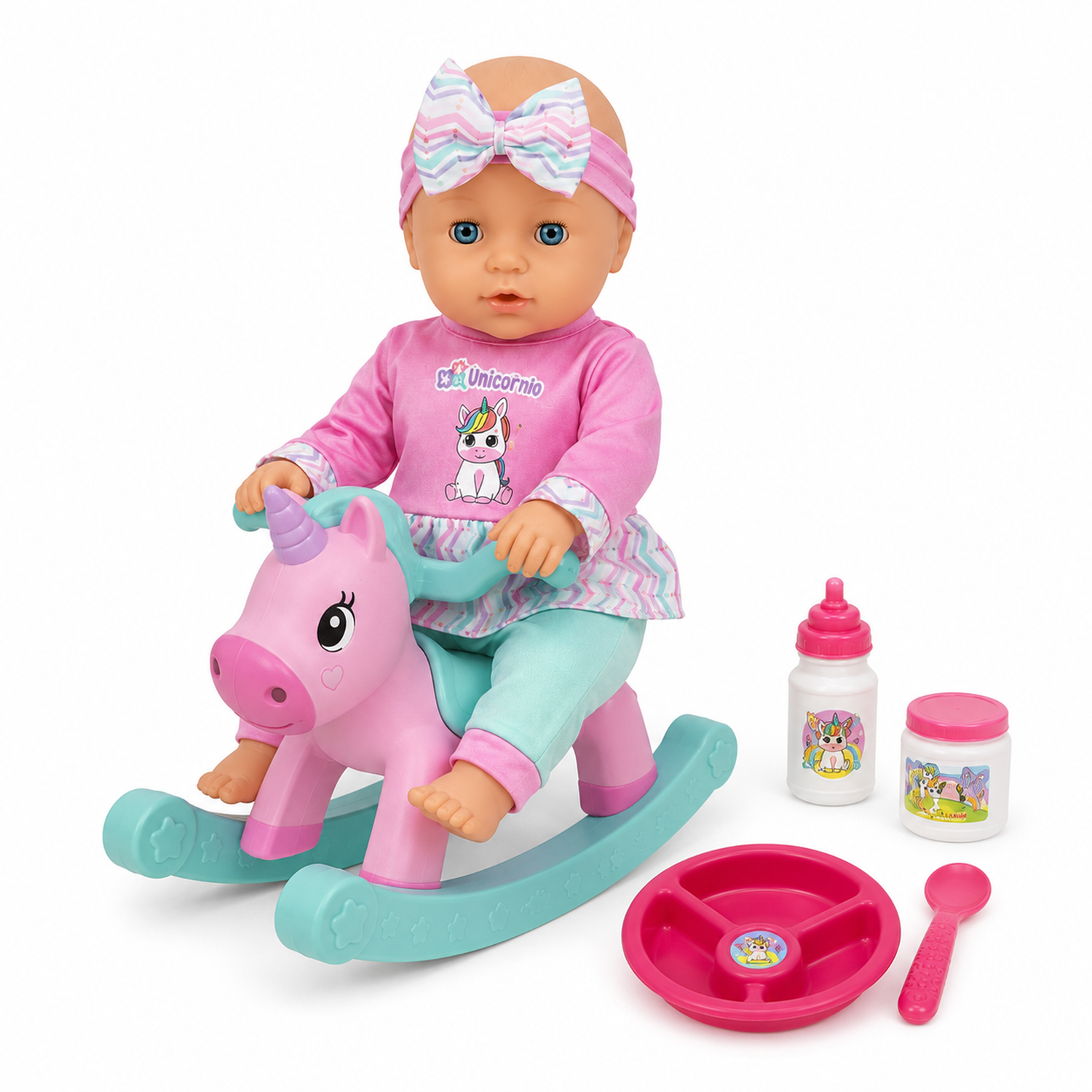 Mu&ntilde;eca Babydoll Bostecitos Abc Acc Unicornio image number 0.0