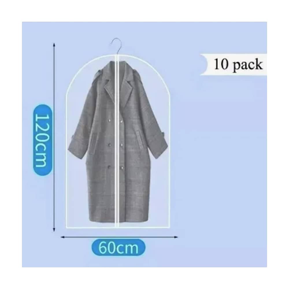 12 Bolsas Transparentes Cubre Trajes Colgar Closet 60*120cm image number 4.0