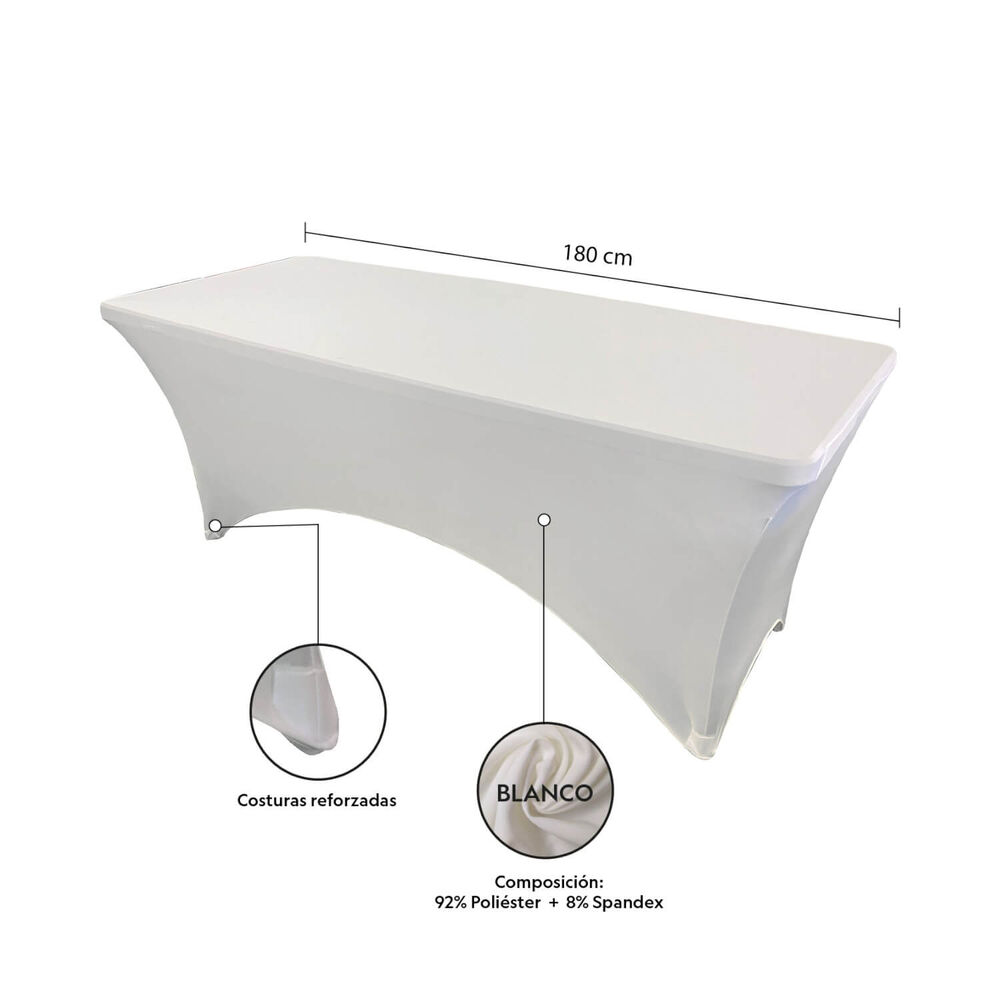 Mantel Forro Cobertor El&aacute;stico Para Mesa 180cm Northwest image number 4.0
