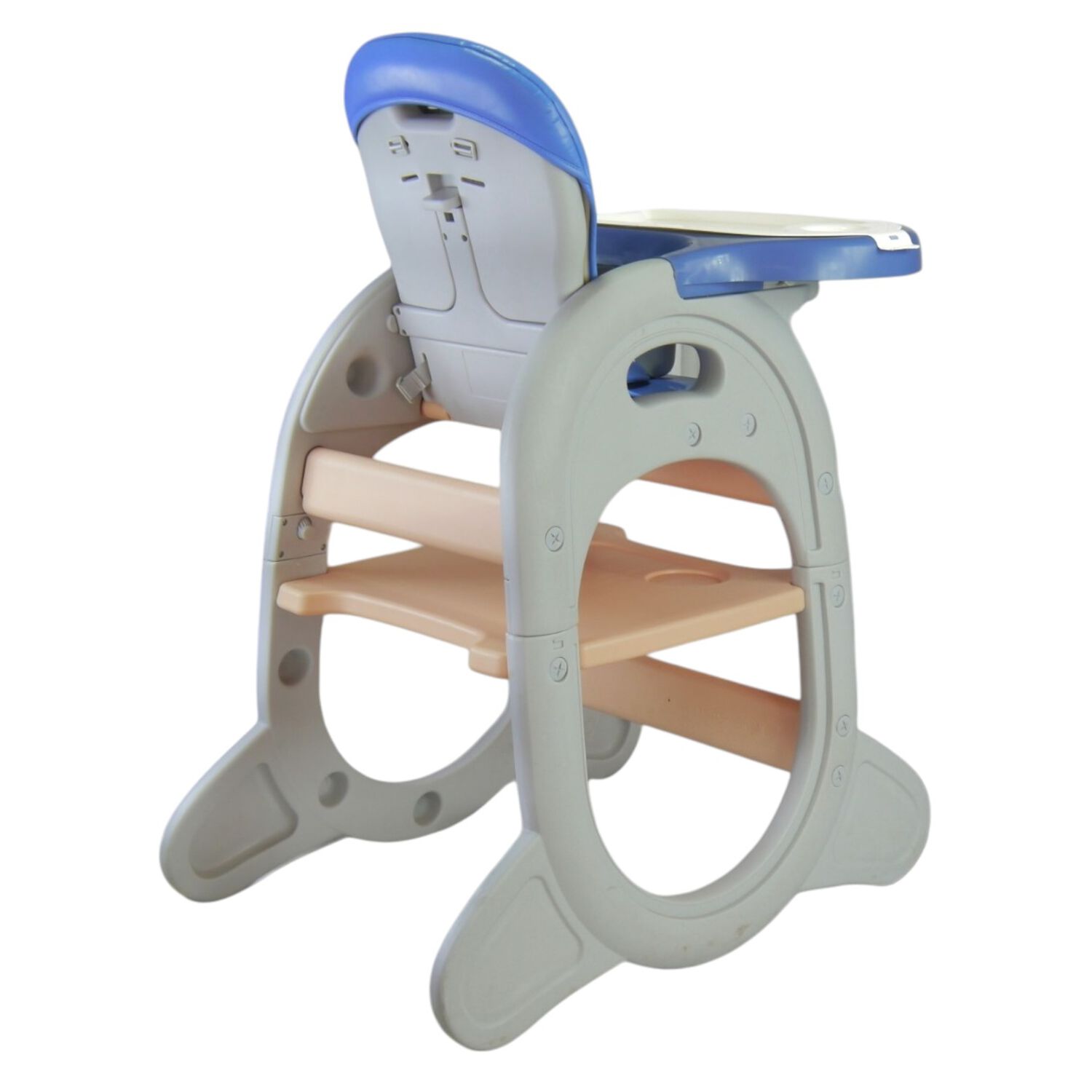 Silla De Comer Para Bebe 2 En 1 (silla + Mesa) Celeste image number 7.0