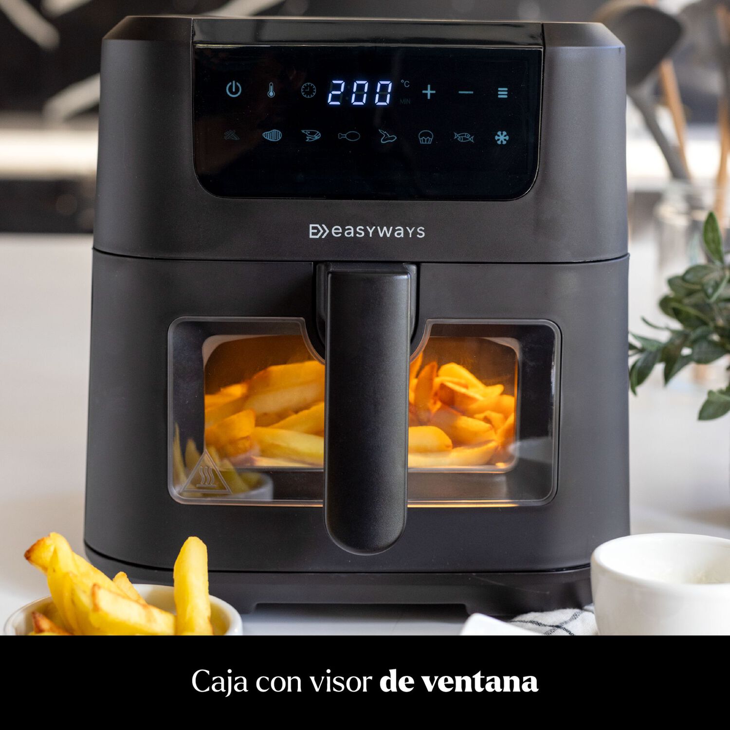 Freidora De Aire Chic Prime 5l Ventana De Vidrio Easyways image number 2.0