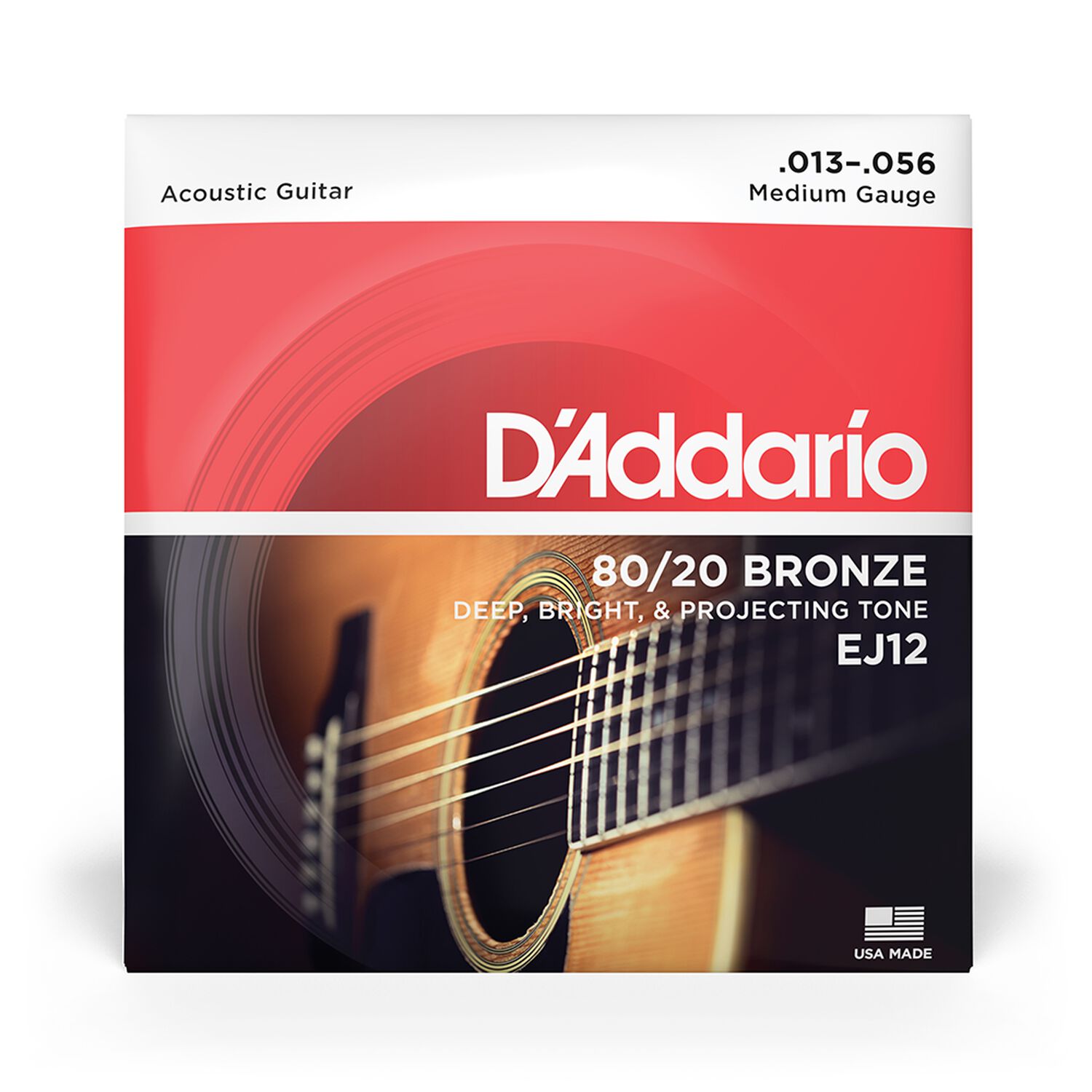 Set Cuerdas Guitarra Ac&uacute;stica 13-56 Ej12 Daddario image number 1.0