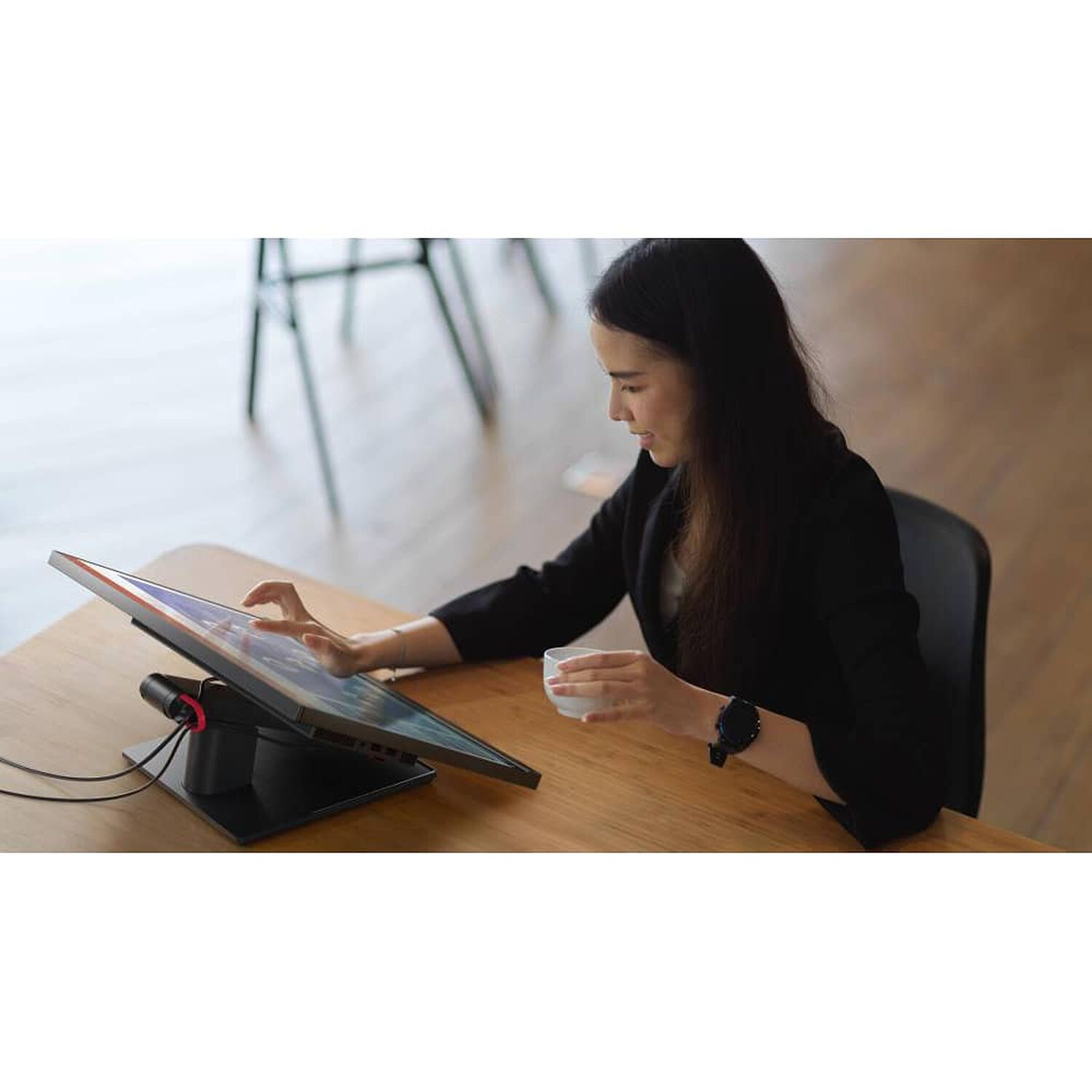 Monitor Thinkvision T24t-20 Usb-c + Hdmi Touch 24'' image number 7.0