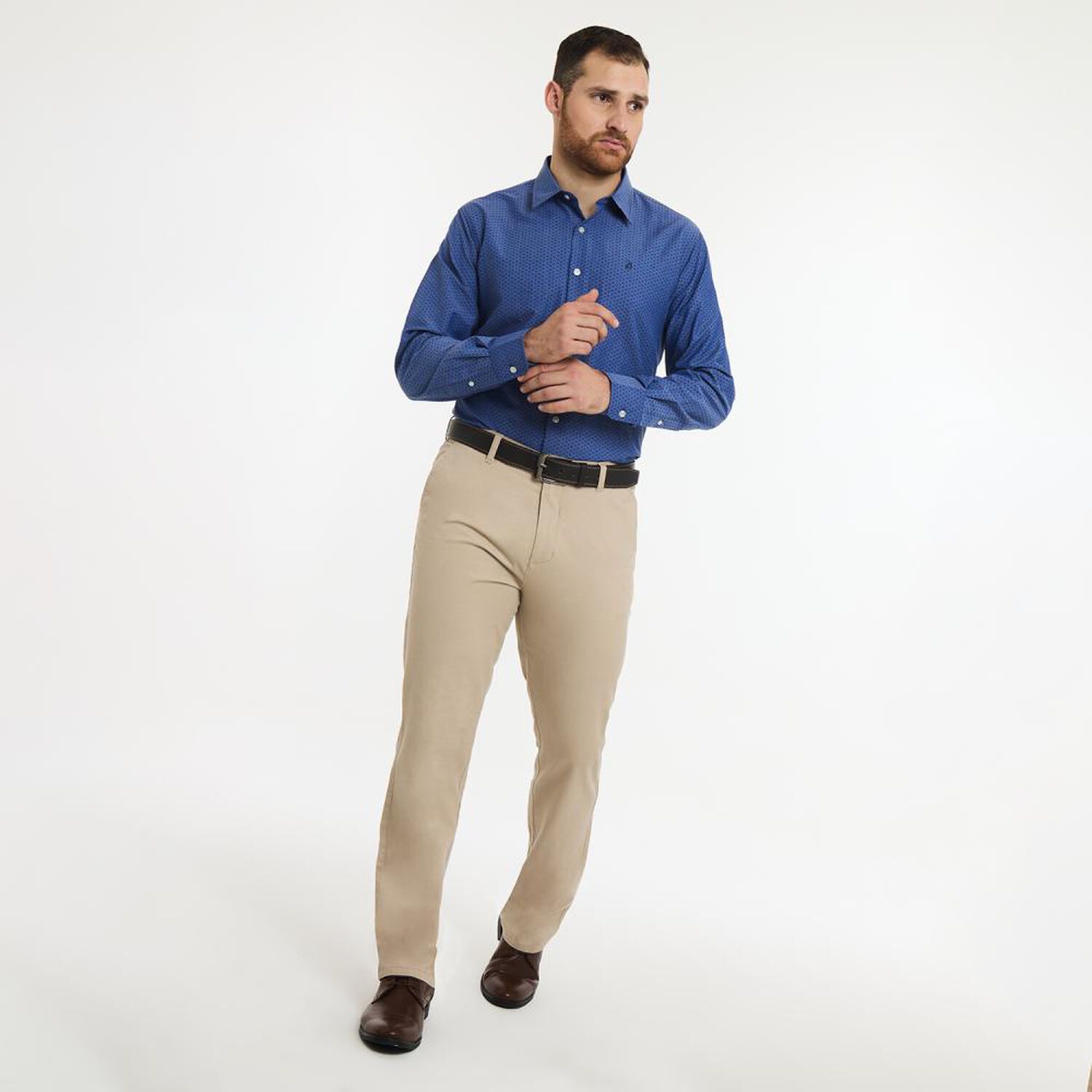 Camisa Cuadrille Regular Manga Larga Hombre Herald image number 1.0