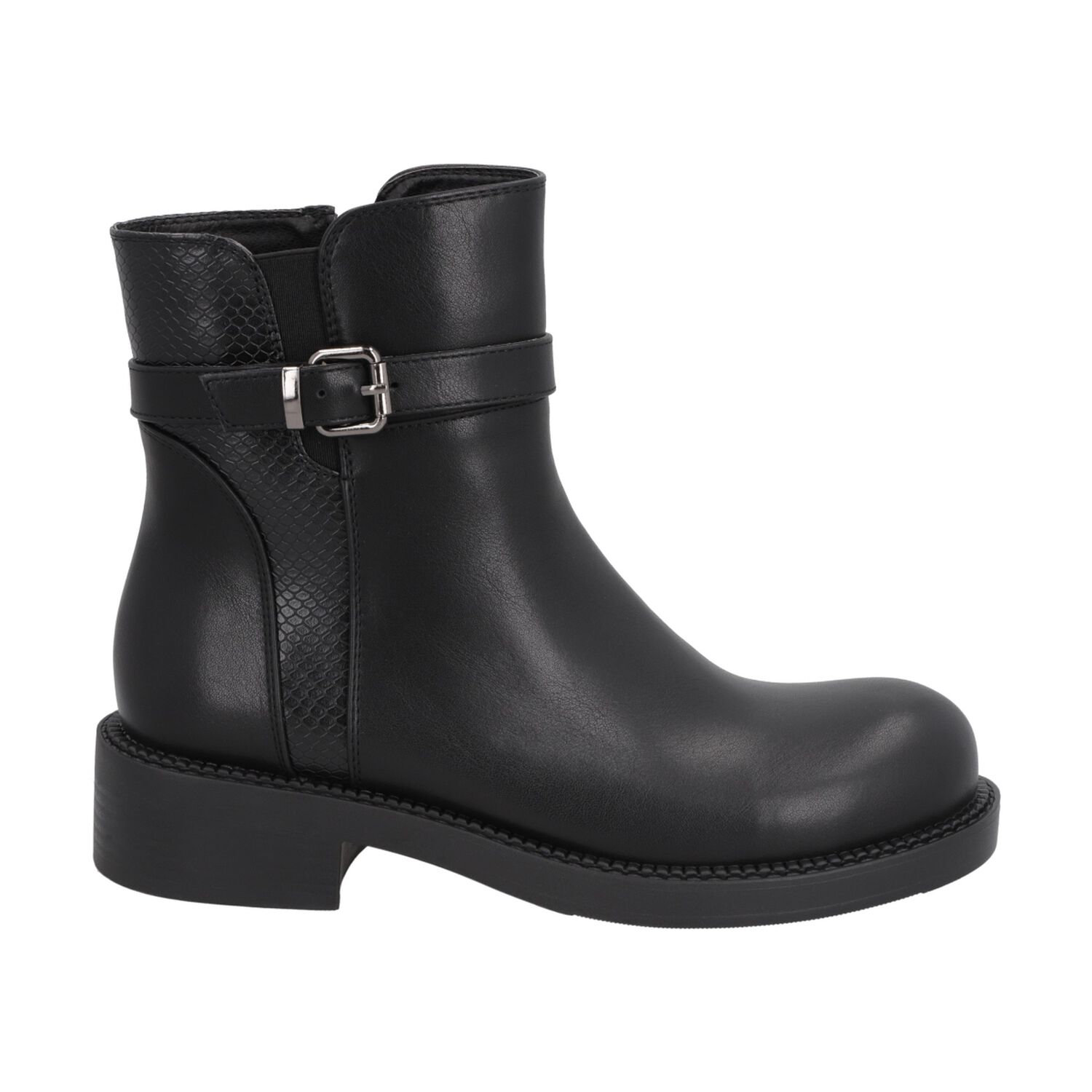 Botin Casual Mujer Negro Bucke Police image number 0.0
