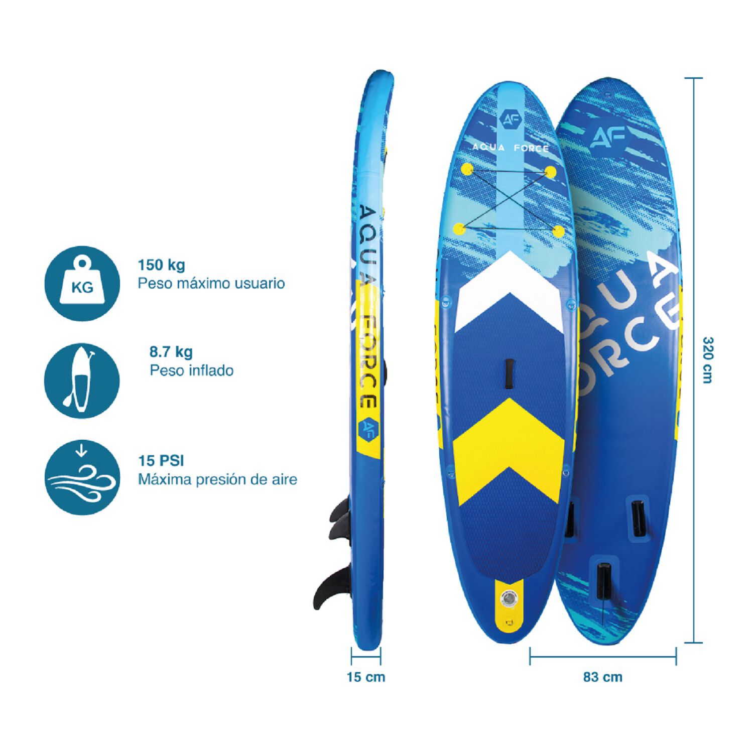 Stand Up Paddle A1 Ocean 106" - Doble Capa image number 2.0