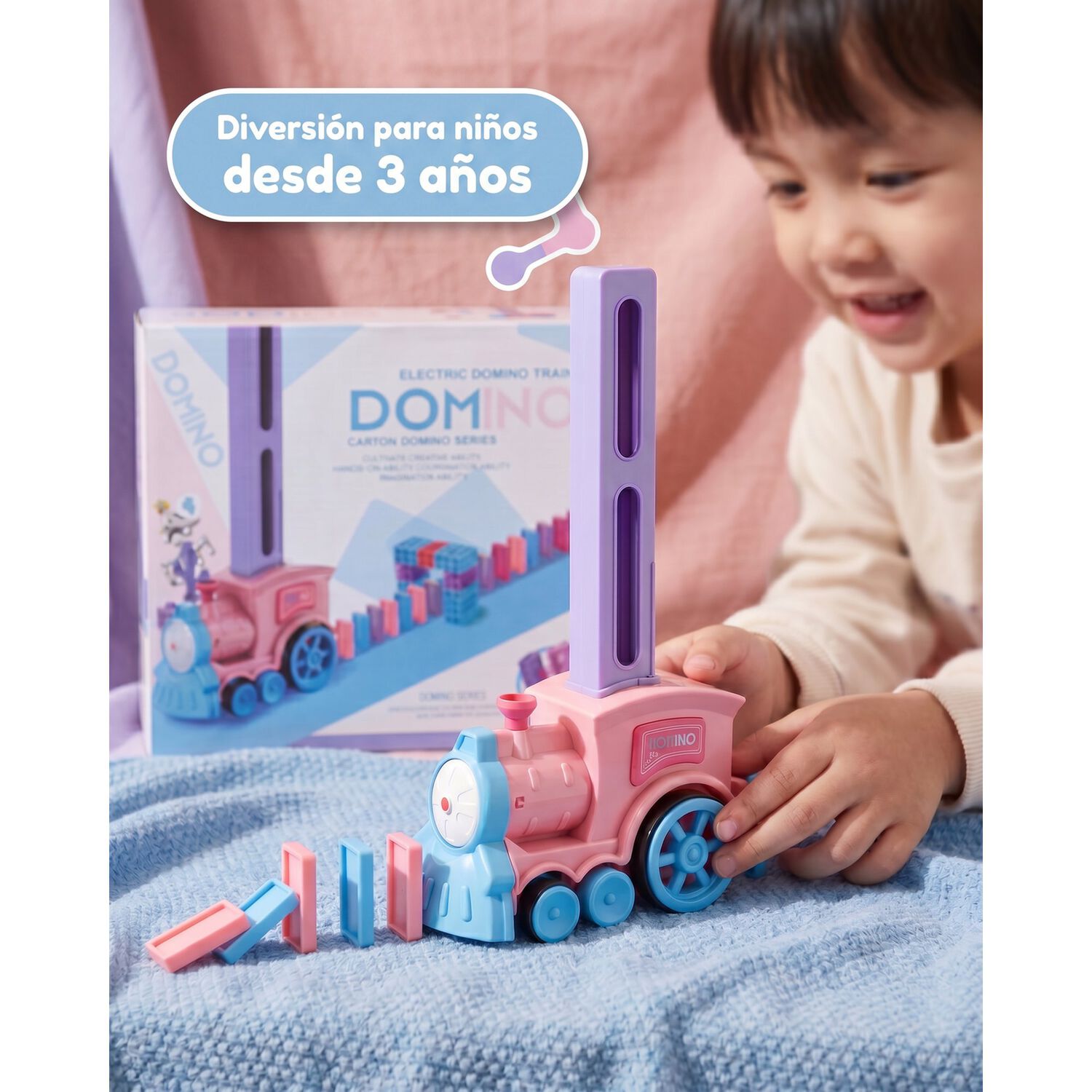 Juguete Trencito Domino Didactico Para Ni&ntilde;os image number 4.0