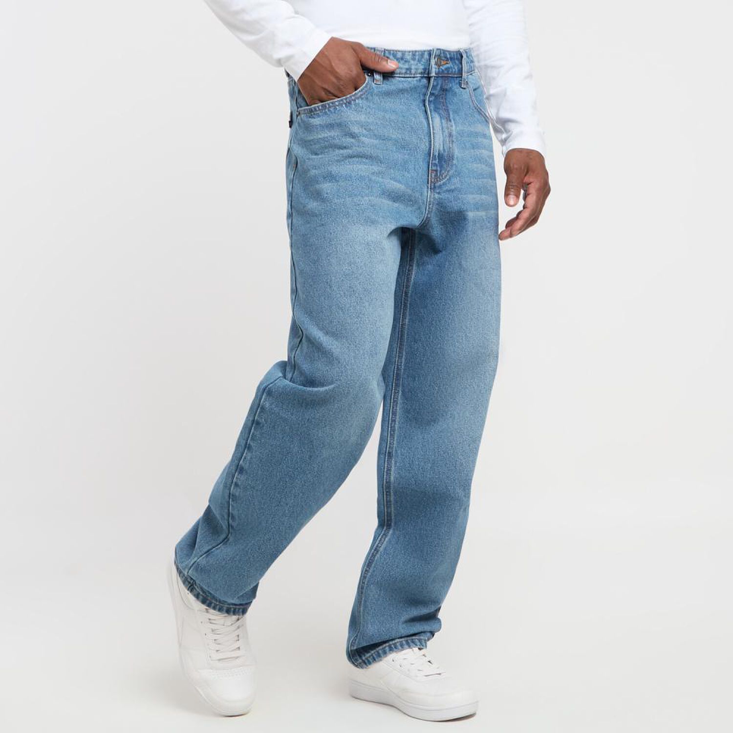 Jeans Lavado Tiro Medio Baggy Hombre Rolly Go image number 2.0