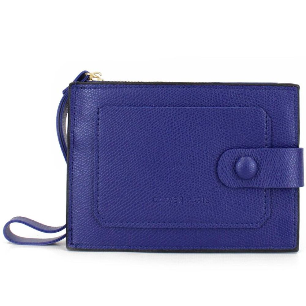 Billetera De Mujer Eva Azul Carven image number 0.0