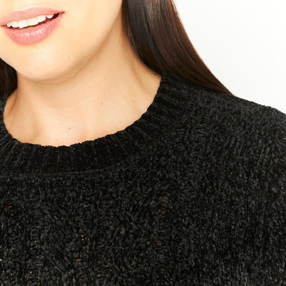 Sweater Chenille Cuello Redondo Mujer Geeps image number 3.0