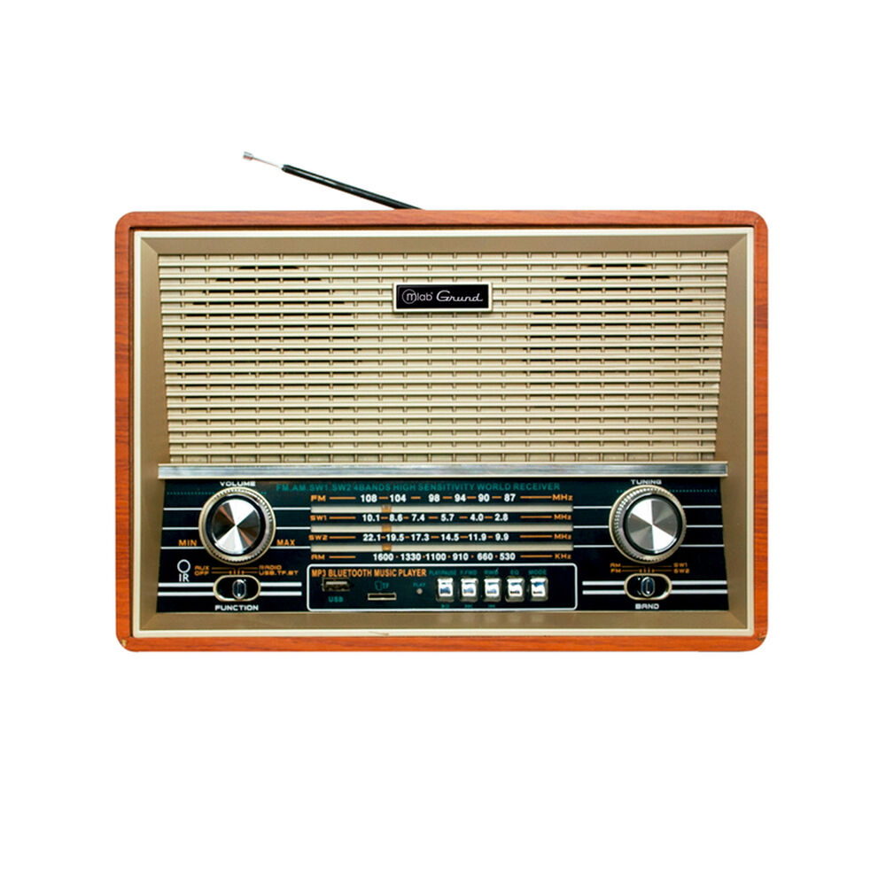 Radio Portátil Bluetooth Retro Grund Mlab Usb Am Fm Fj image number 0.0