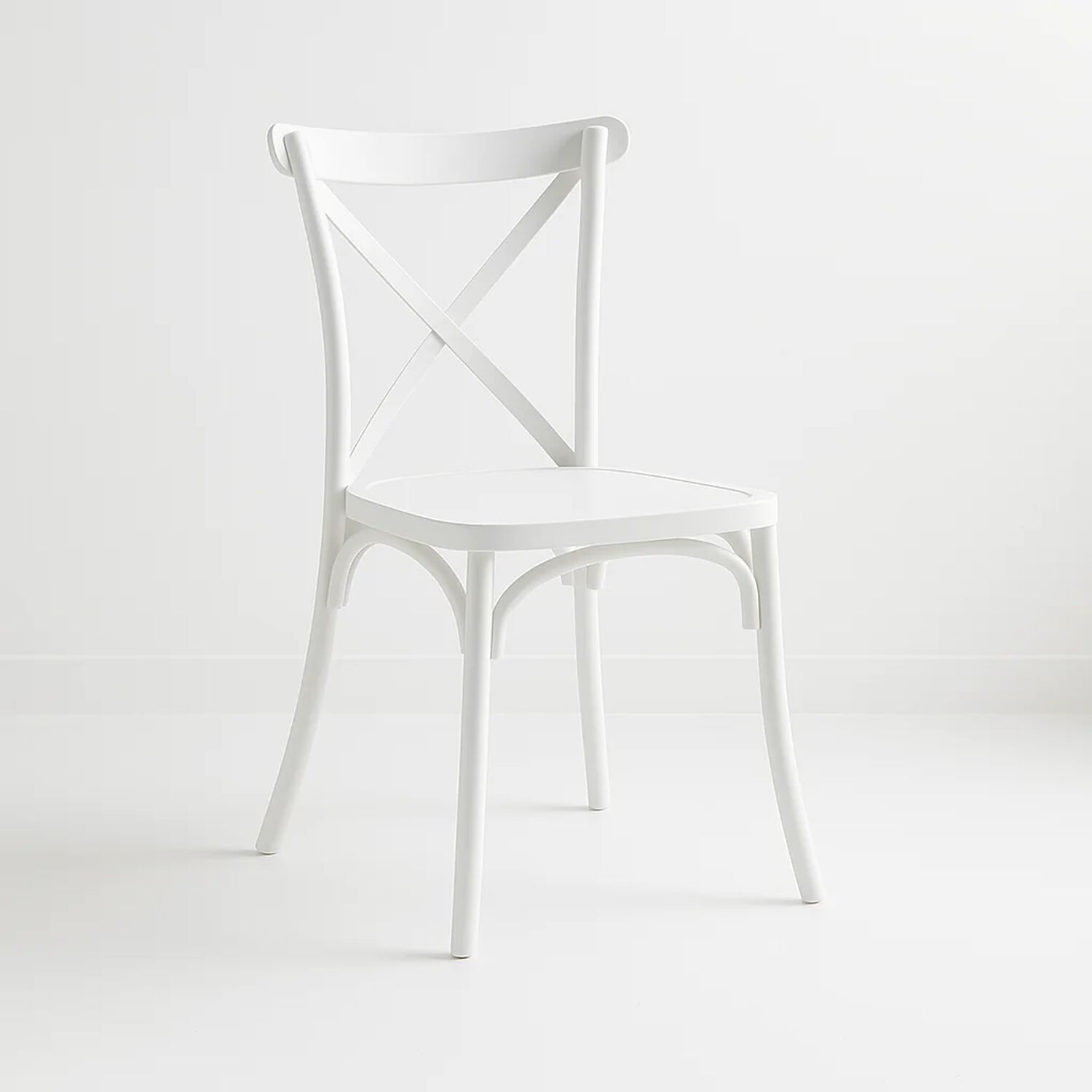Silla Crossback Danubio De Terraza Exterior O Comedor - Blanca image number 0.0