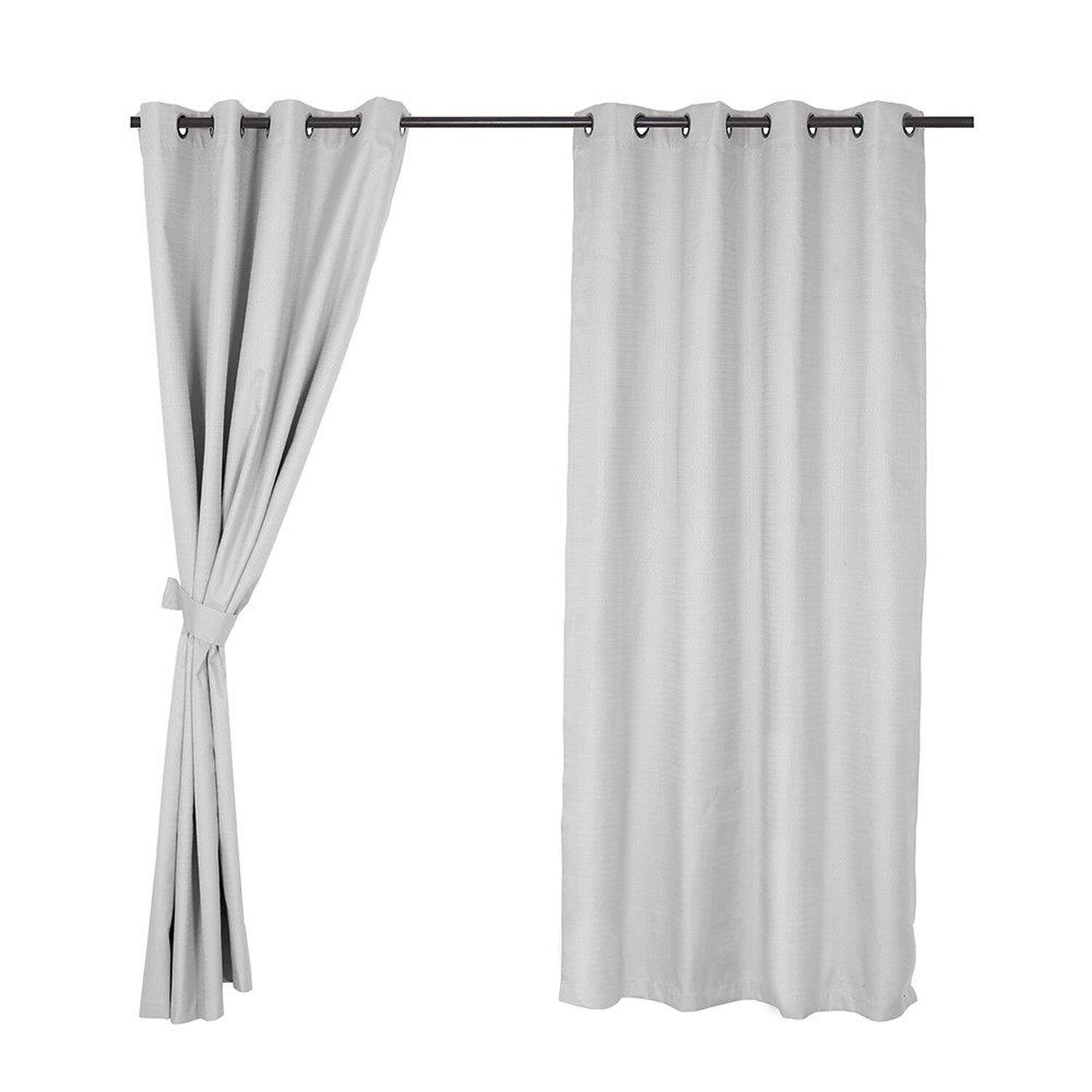 Set Cort. Blackout Argolla 140x220 Cms Regata Gris image number 0.0