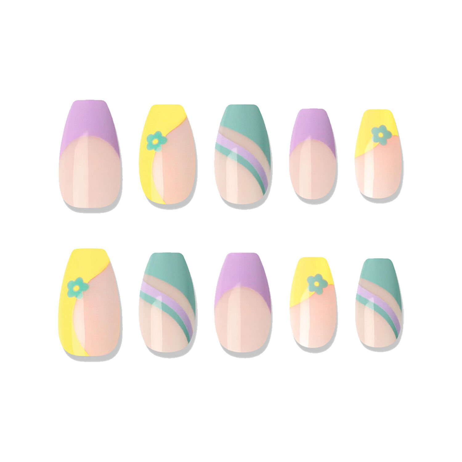 Muzmak - U&ntilde;as Press On 2022 Unique Flower Coffin 36 U. image number 1.0