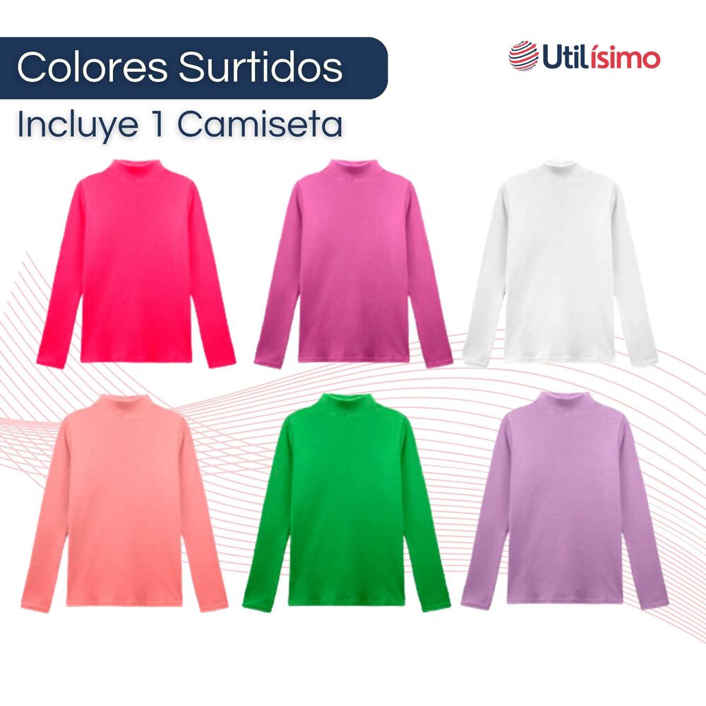 Camiseta Polera Polar Cuello Alto Beatle Ni&ntilde;a Primera Capa image number 1.0