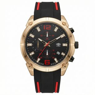Reloj An&aacute;logo Hombre Umbro Plus Negro /rojo Umbp-1500-91