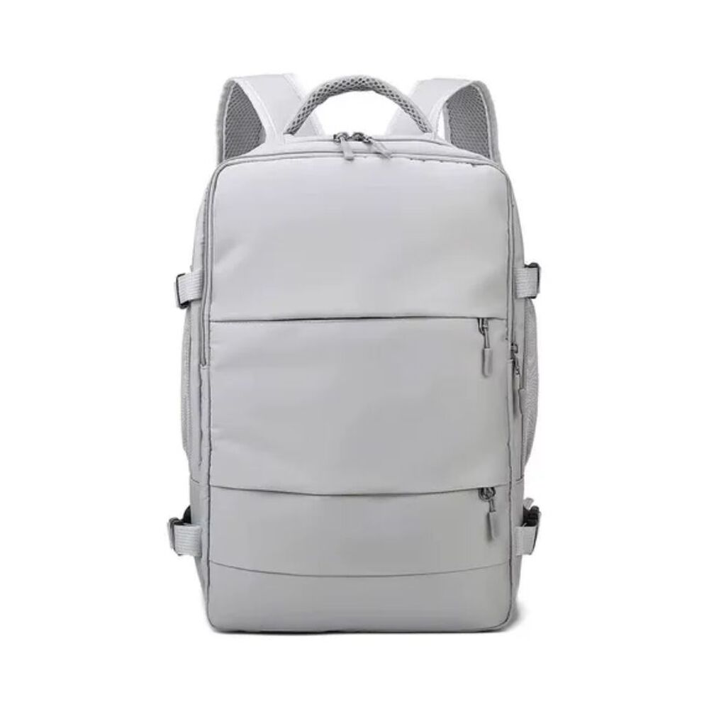 Mochila De Viaje Impermeable Gris Liso image number 0.0