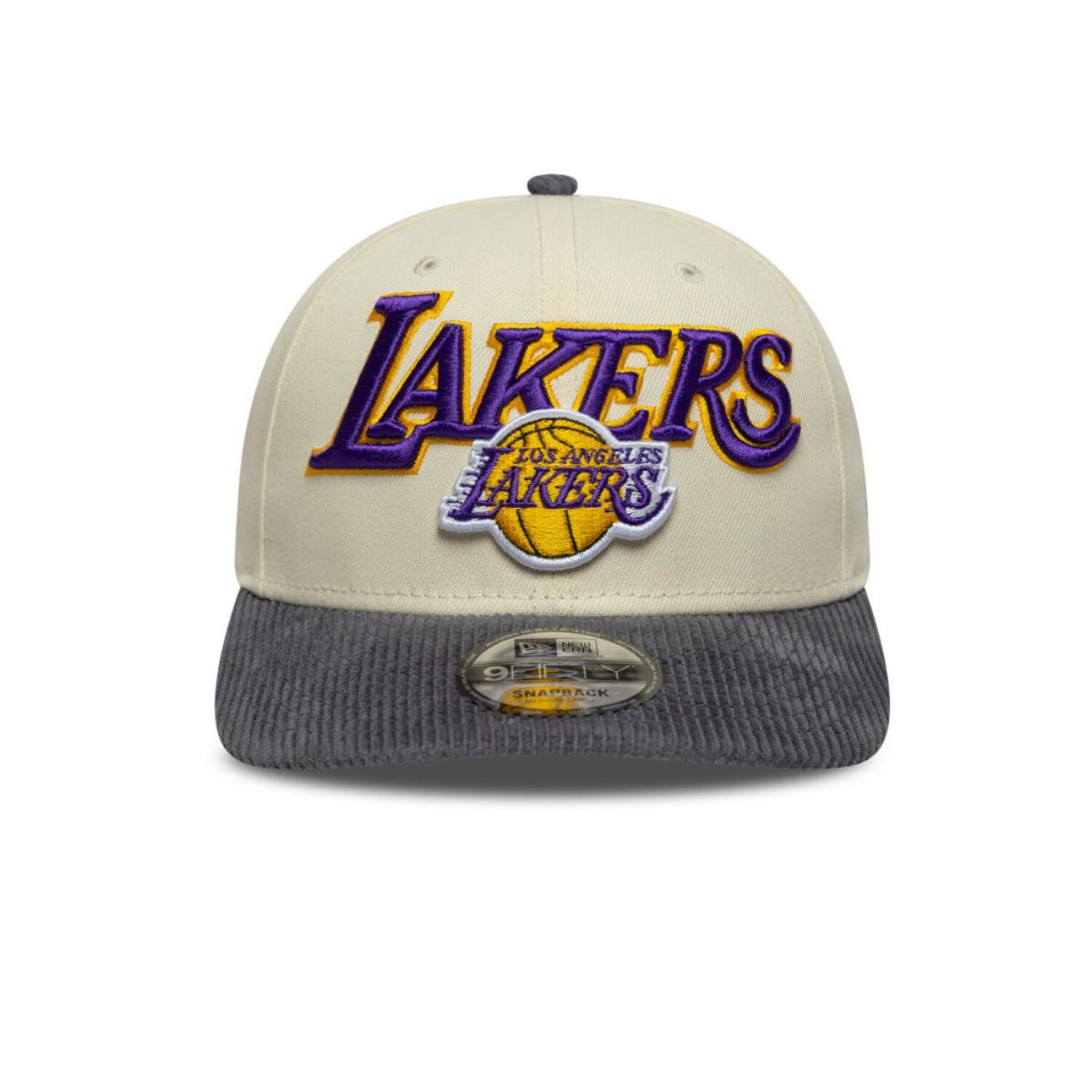 Gorra 9fifty Los Angeles Lakers Cord Visor Beige image number 2.0
