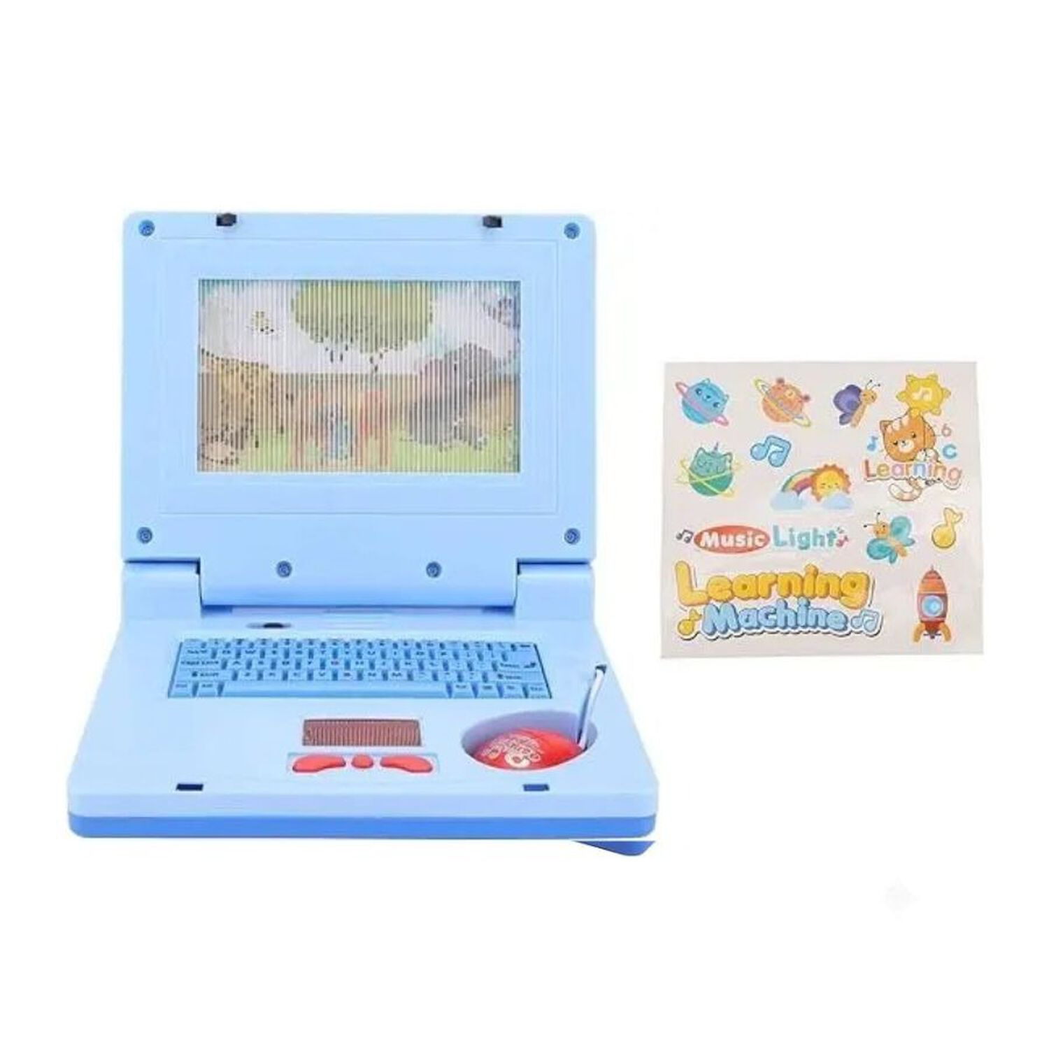 Computador De Juguete Aprendizaje Interactivo Luz Y Sonido Azul image number 4.0