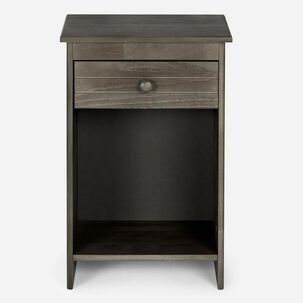 Velador Ferrara 1 Caj&oacute;n Rosen Gris