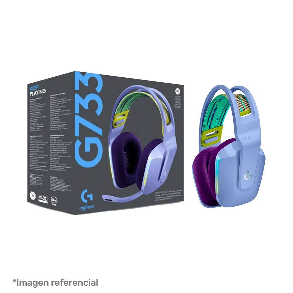 Aud&iacute;fonos Inal&aacute;mbricos Logitech G733 Lightspeed Rgb image number 1.0