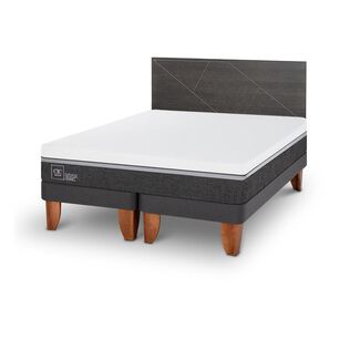 Cama Europea Cic Ortopedic Advance / 2 Plazas / Base Dividida + Respaldo