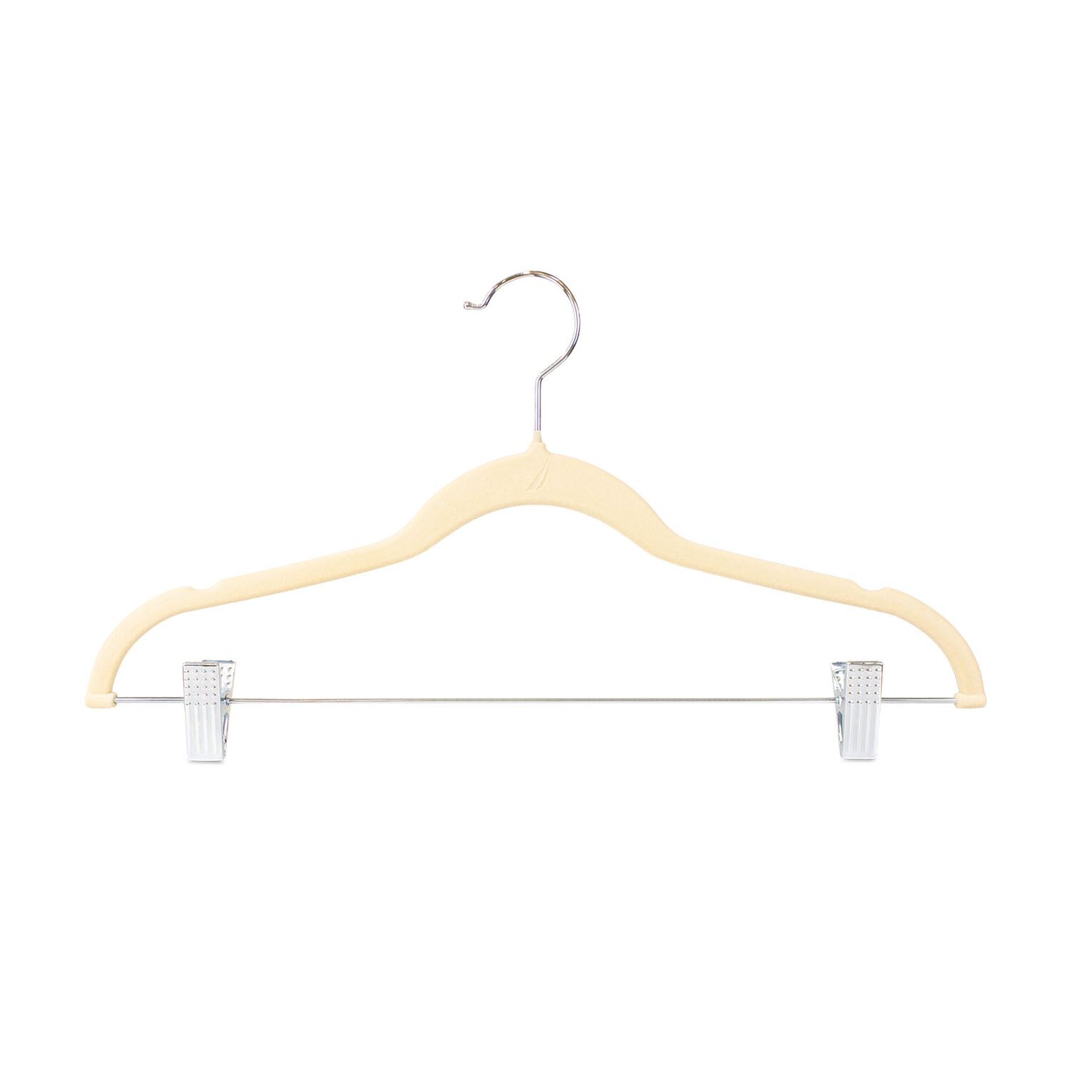 Colgadores De Ropa Con Clip Pack 6 Beige Antideslizantes Nautica Home image number 1.0