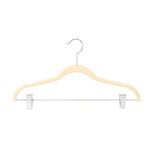 Colgadores De Ropa Con Clip Pack 6 Beige Antideslizantes Nautica Home