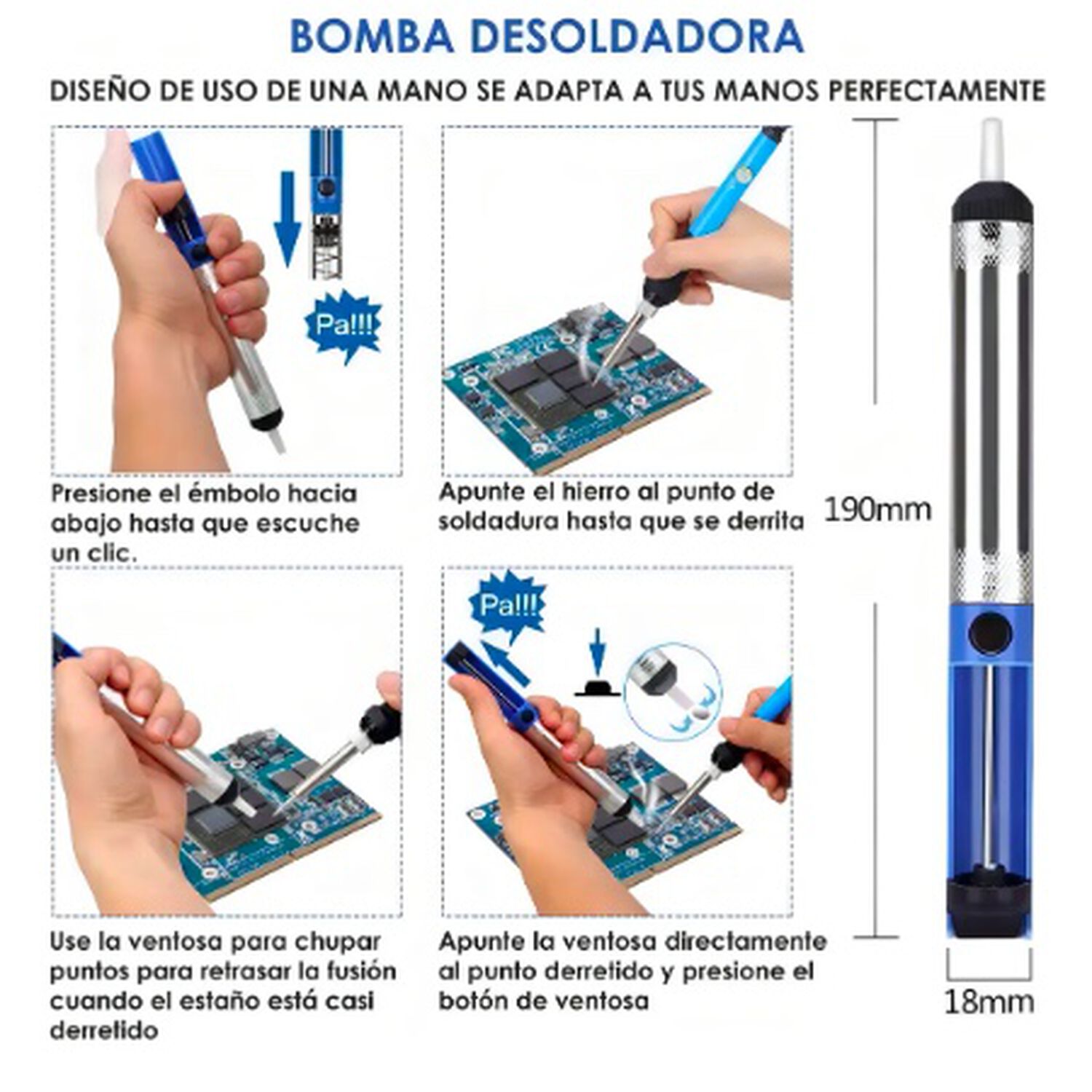 Soldador De Esta&ntilde;o El&eacute;ctrico Tipo L&aacute;piz Gen&eacute;rica Kit Caut&iacute;n Soldador 60w 220v image number 4.0