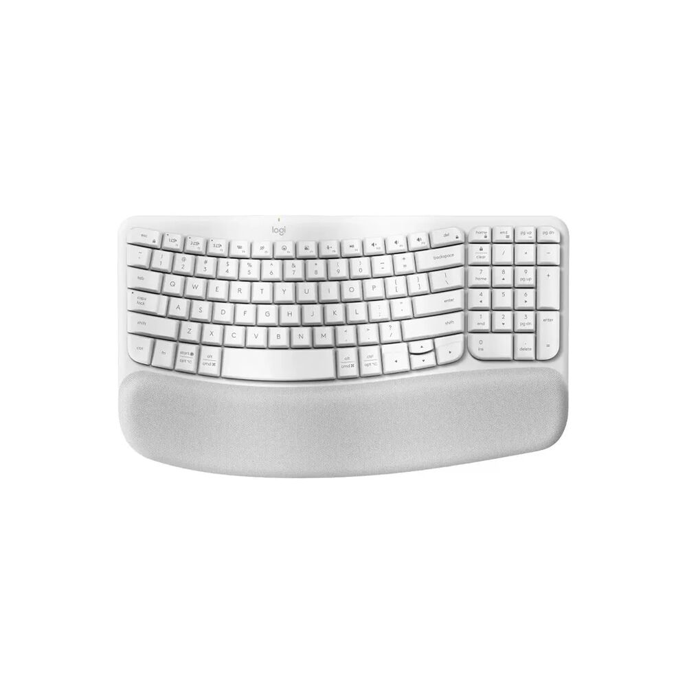 Teclado Logitech Wave Keys Ergonómico Inalámbrico Blanco image number 0.0